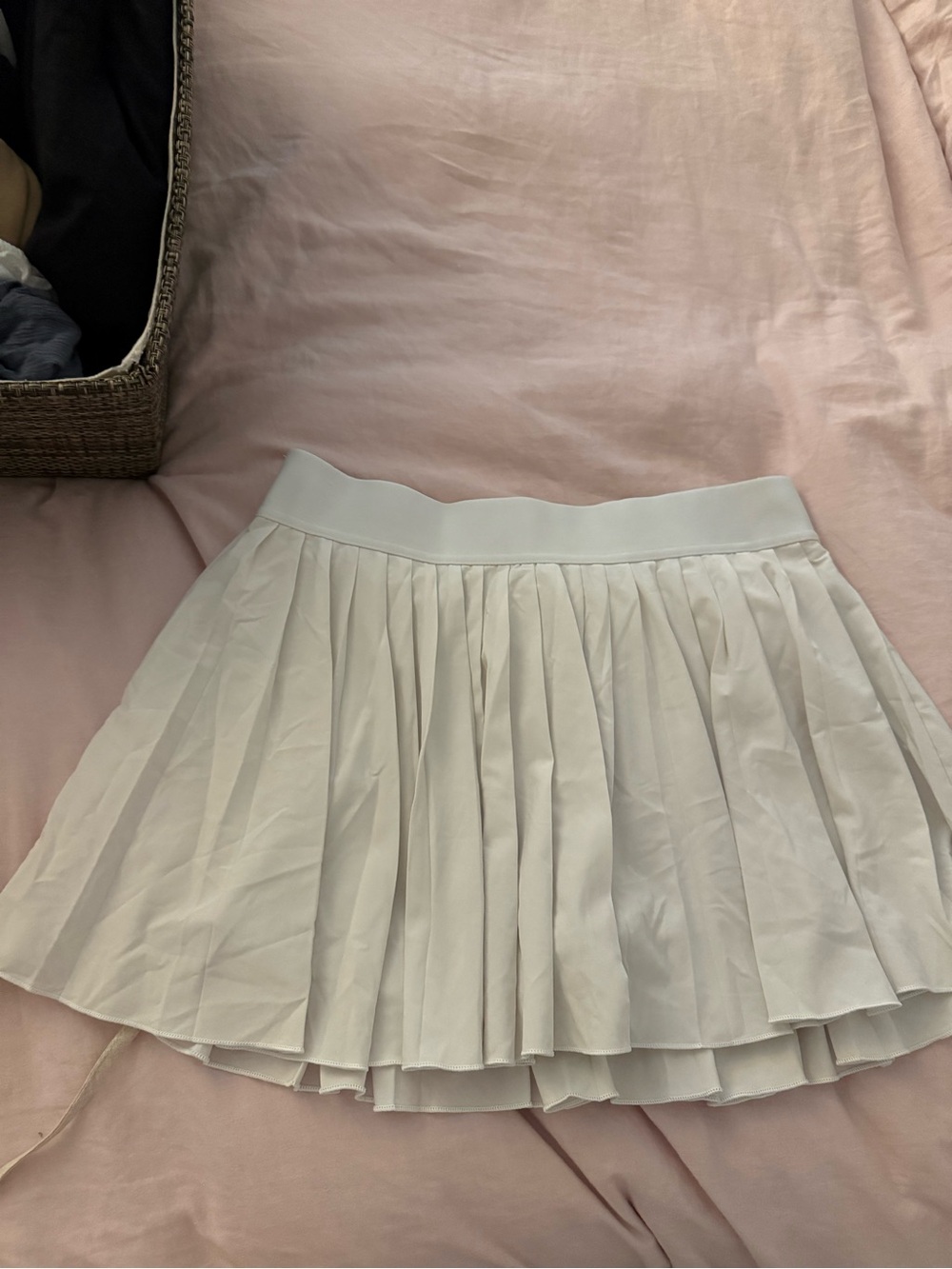 TNA White Pleated Mini Skort - Women